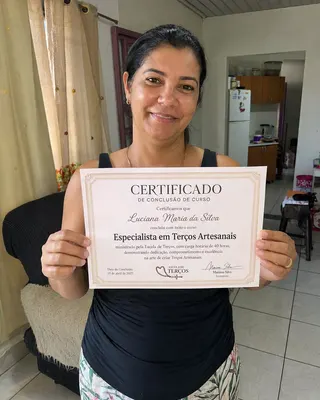 Certificado de conclusão de aluna
