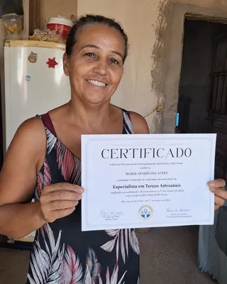 Certificado de conclusão de aluna