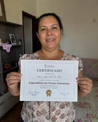 Certificado de conclusão de aluna