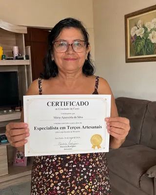 Certificado de conclusão de aluna