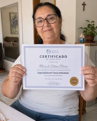 Certificado de conclusão de aluna