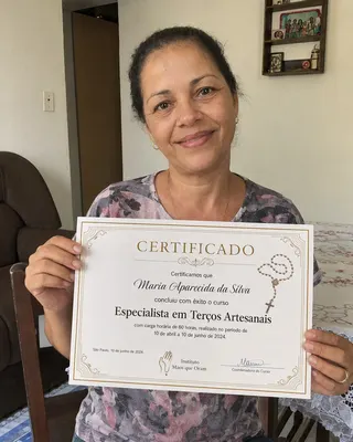 Certificado de conclusão de aluna