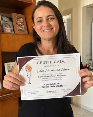 Certificado de conclusão de aluna