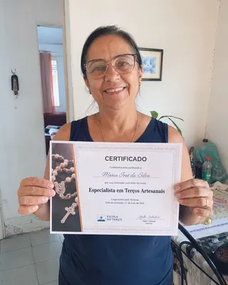 Certificado de conclusão de aluna