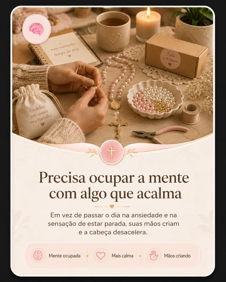 Precisa ocupar a mente com algo que acalma